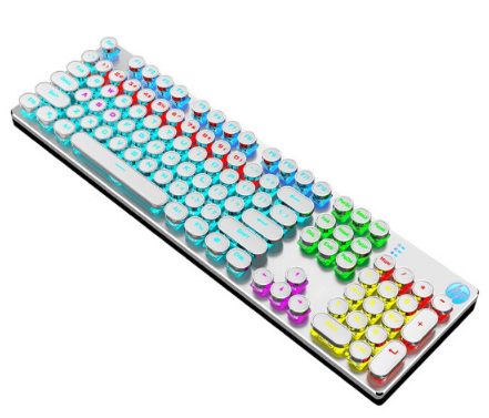 惠普【GK400F朋克版白色】青轴机械键盘