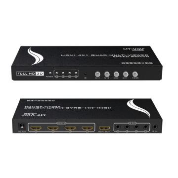 迈拓维矩 MT-SW041 HDMI画面分割器四画面合成器 4进1出画中画切换器