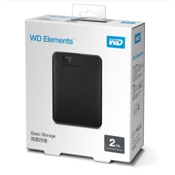 WD/西数 E元素 2T 移动硬盘 USB3.0 质保3年