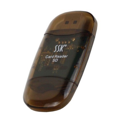 飚王（SSK）SCRS026水晶SD卡读卡器 