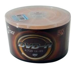 YDD DVD-R 光盘50片装 简金