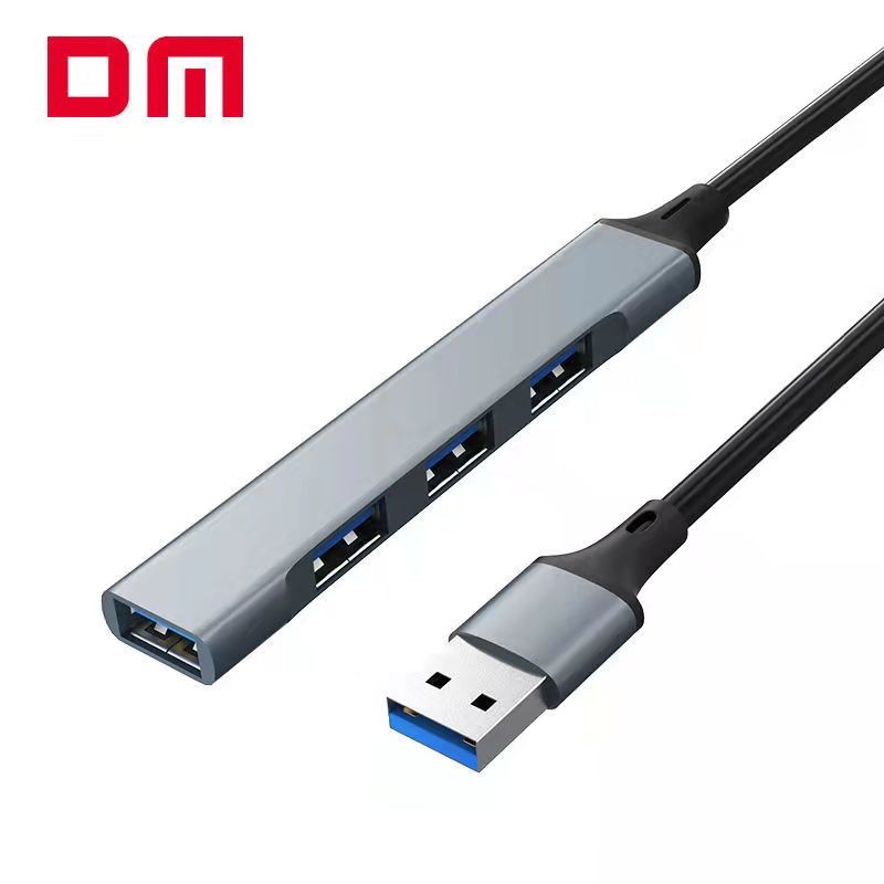 DM-CHB056-USB四口金属HUB3.0+2.0线长15CM
