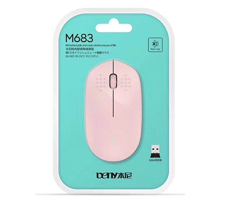 本尼【M683粉色】静音 无线鼠标