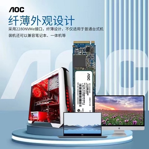 AOC M.2 NVME固态硬盘 512G