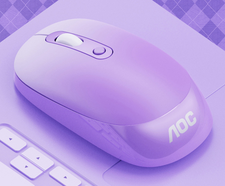 AOC【MS310紫色】静音无线鼠标