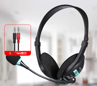 声丽ST-418 电脑耳麦双孔