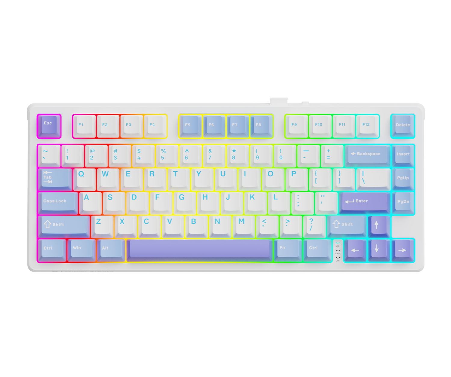 联想GK10三模版80 红轴A款 彩光机械键盘 白兰