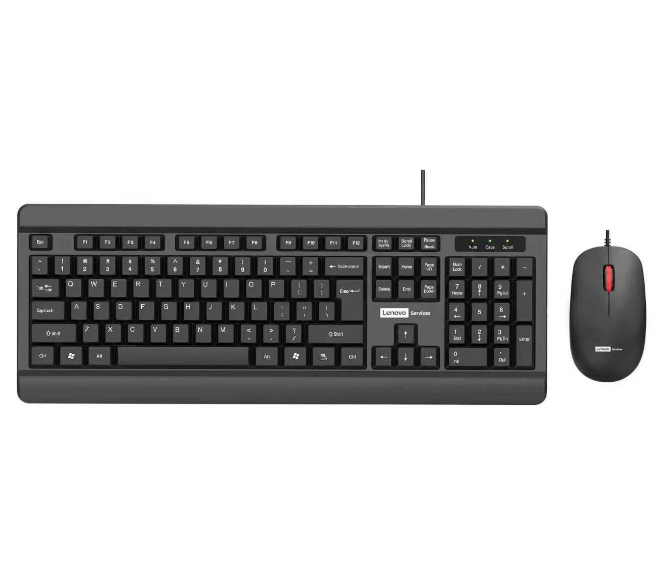 联想【PW51黑色】有线键鼠套装