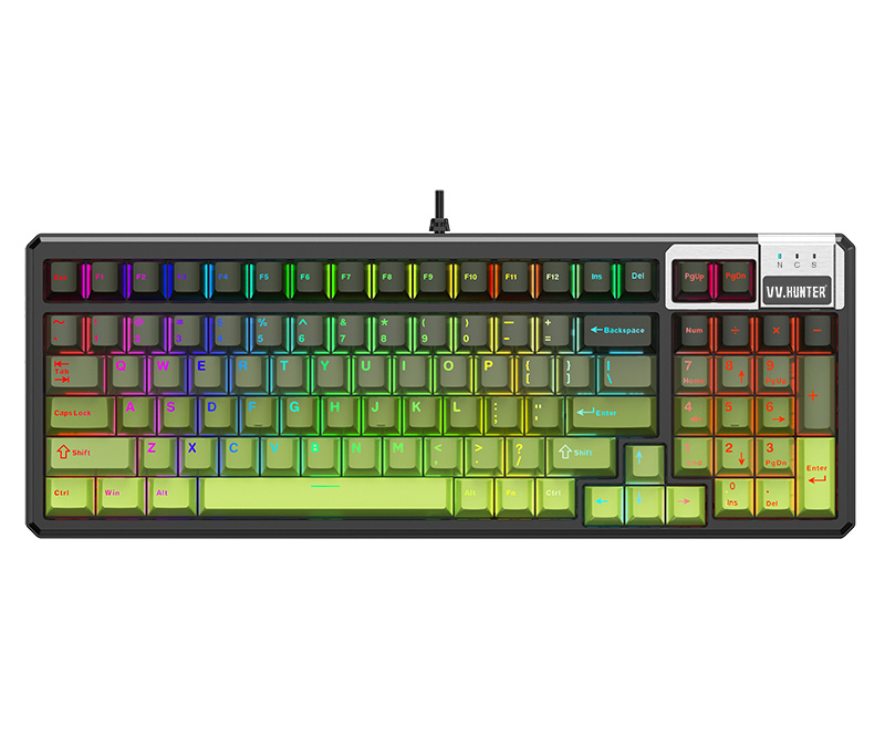 西部猎人【V98渐变绿】 客制化机械键盘